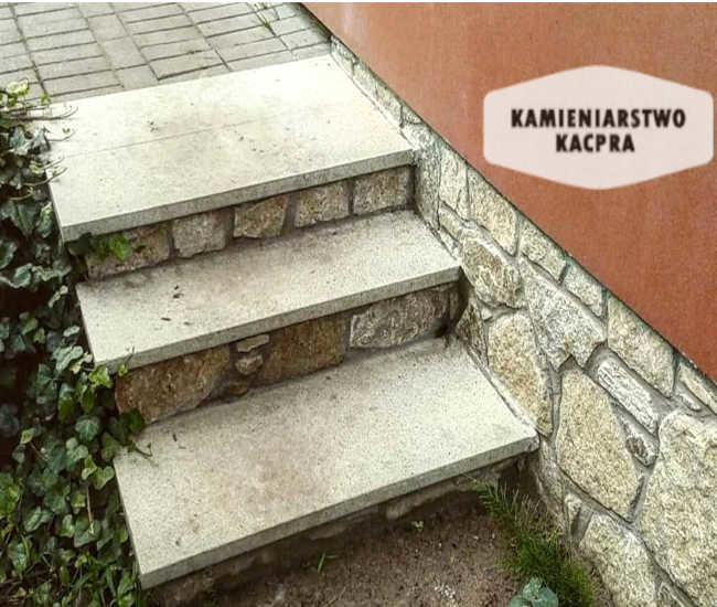 Schody wykonane przez Kamieniarstwo Kacpra