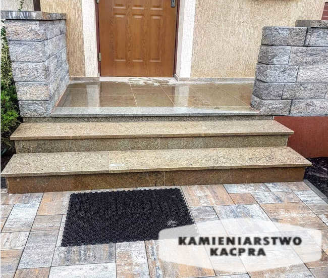 Schody wykonane przez Kamieniarstwo Kacpra